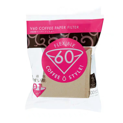 Drip V Shaped Coffee Filter White Brown Color Bleached Coffee Filter Paper V60