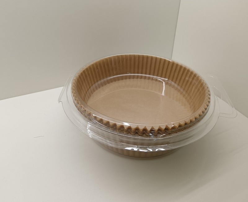 Nonstick High Temperature Resistant Air Fryer Paper Liners 7.9 Inch Transparent Plastic Package