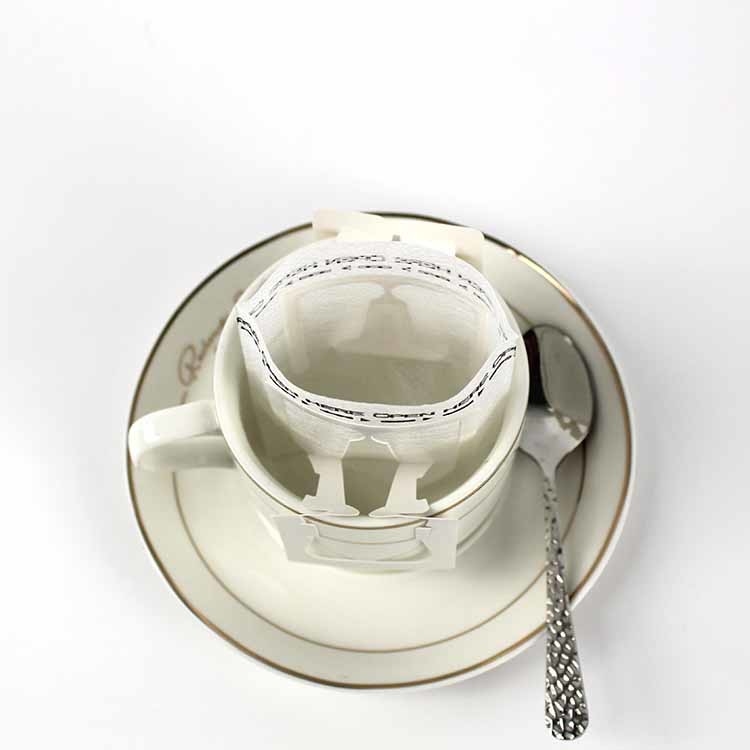 Eco Friendly Drip Coffee Filter Bag With Hanging Ear For Traveling